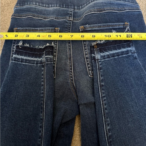 Spanx Denim blue distressed Jeggigs Sz Small Petite - Picture 6 of 8